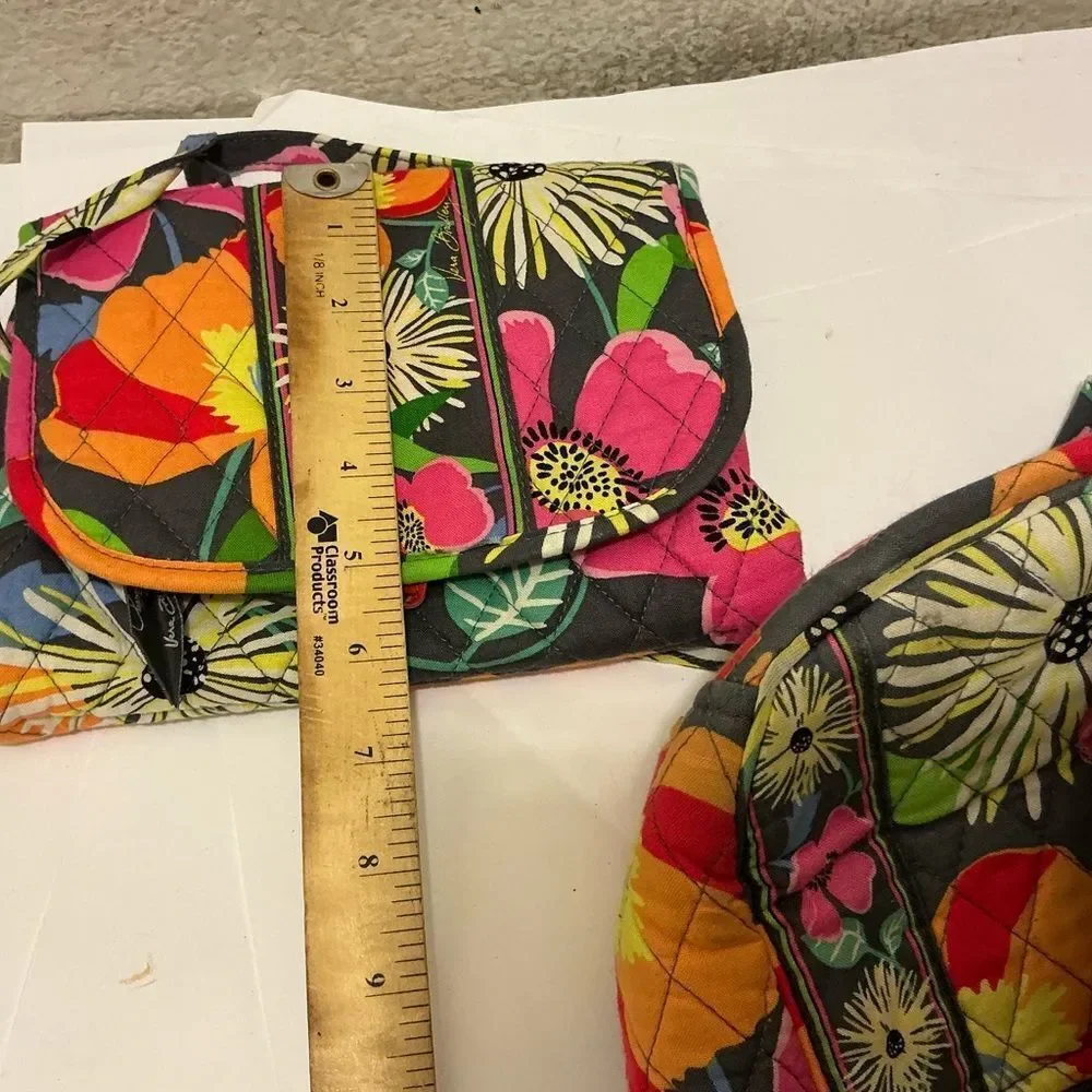 Bundle Vera Bradley shoulder and make up Floral Patterned Women's Bag